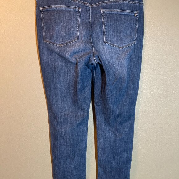 High waist raw hem skinny crop jeans - Picture 3 of 11
